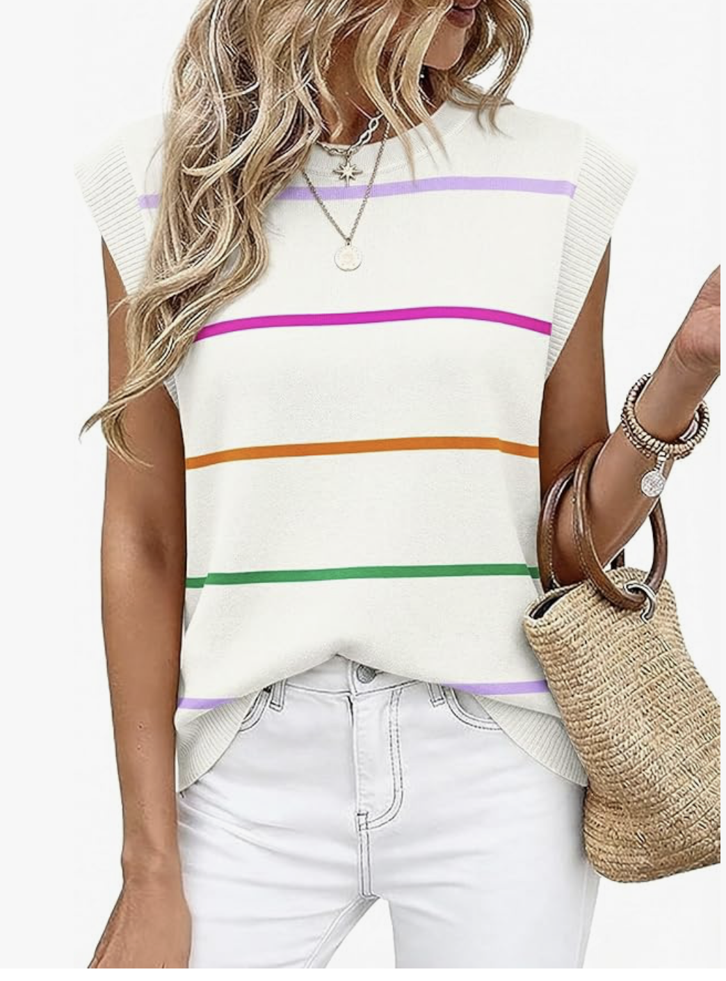 Colorful Sweater Tank